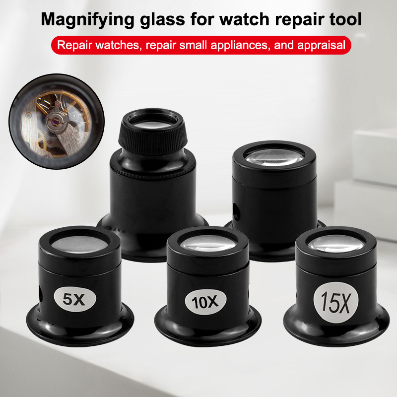 Jewelry Essentials Watches - Professional 5/10/15/20X Magnifying Apparatus, Essential Tool