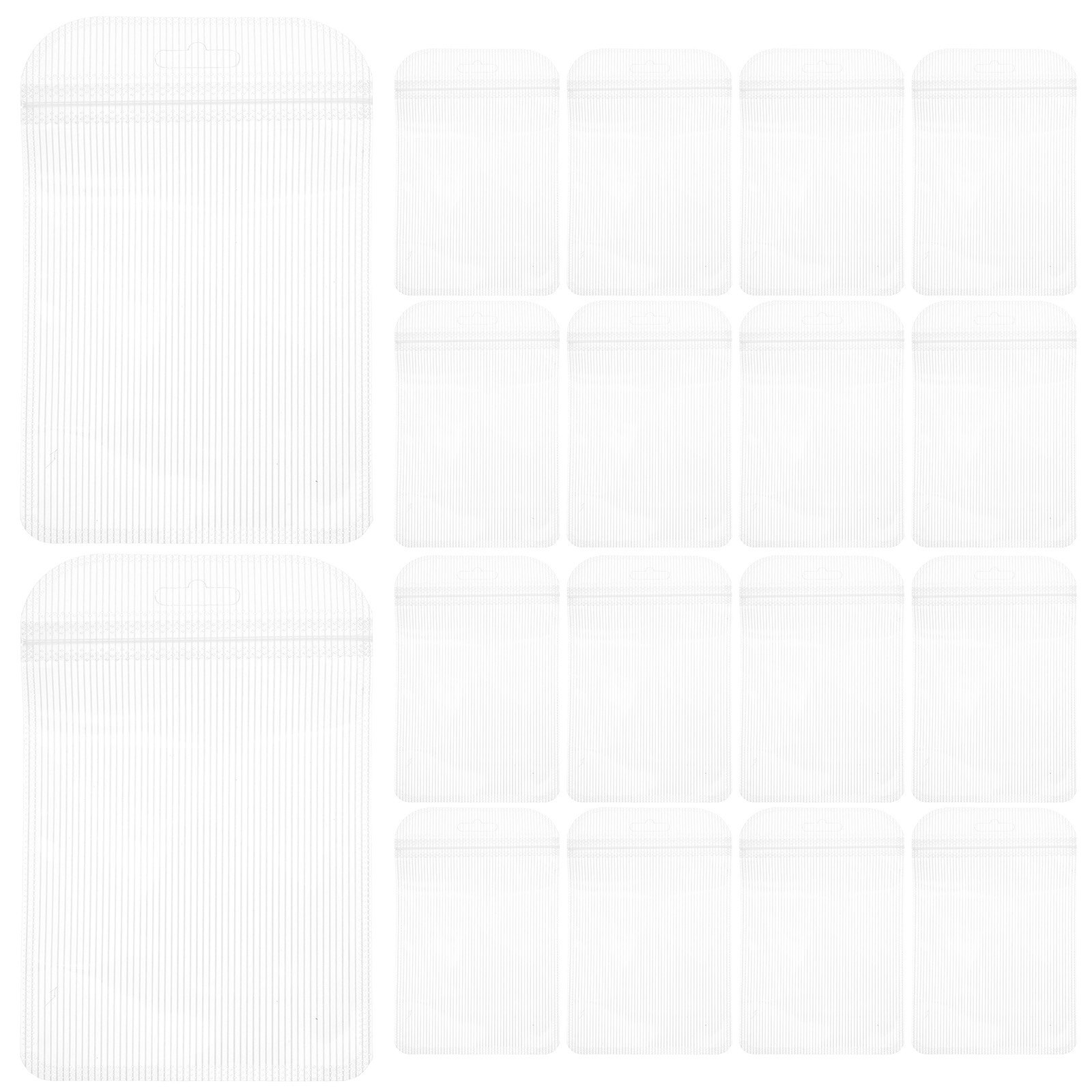 Jewelry Watches & Accessories - 100Pcs Stylish Transparent Striped Reusable Sealing