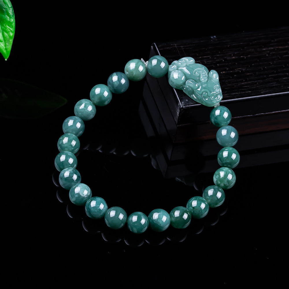 Jewelry & Watches Spółka Z Ograniczoną Odpowiedzialnością Sp Z Oo - Natural Burmese Jadeite Pixiu Bracelet Vintage