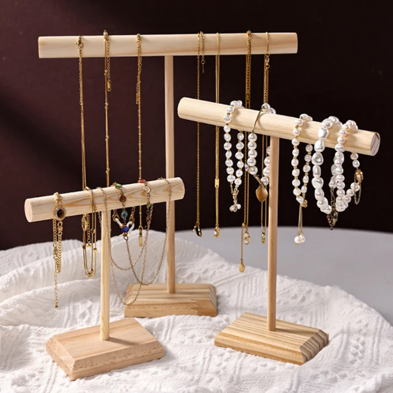 Jewelry And Watches Store - Jewelry Storage Display Rack Solid Wood