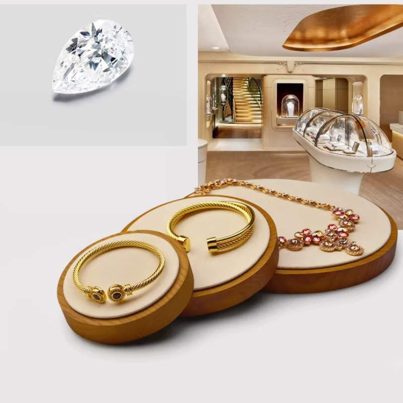 Jewelry And Watches Store - Solid Wood Jewelry Display Tray for