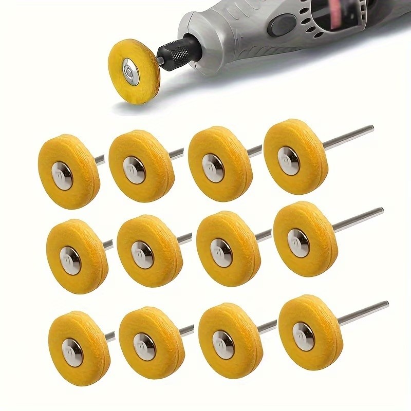 Jewelry Watches & Accessories - 66Pcs 3mm Yellow Polishing Cloth Wheel,