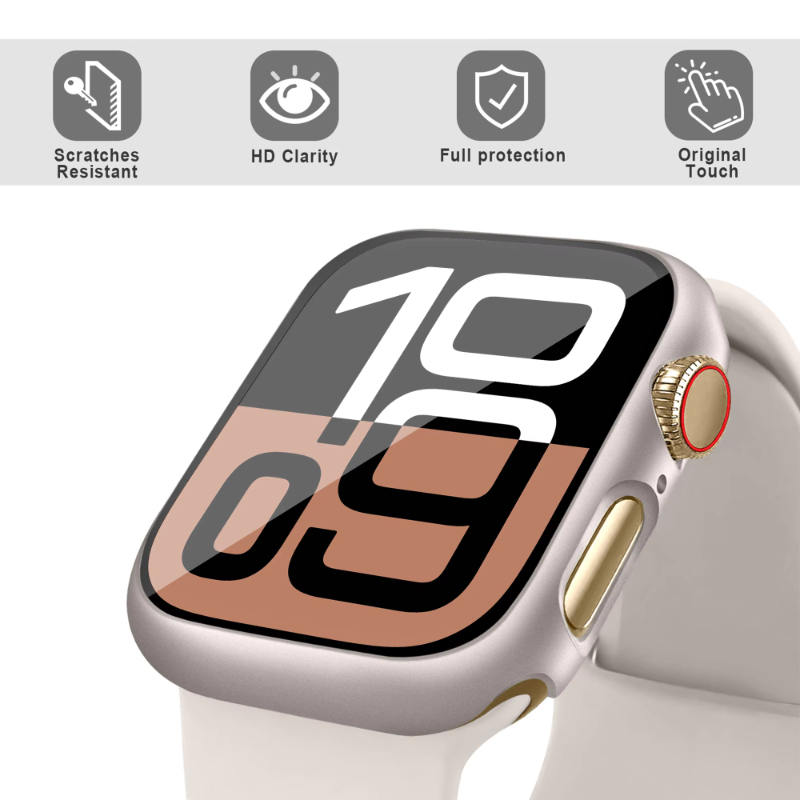 Tempered Glass+Case For Apple  - Jewelry Smart Watches recension och pris