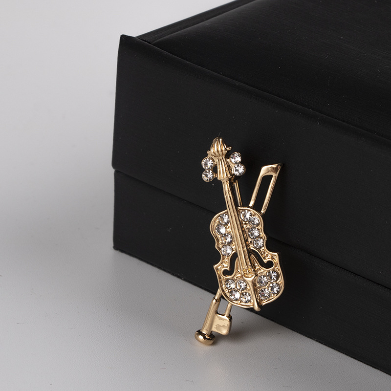 Crystal Violin Brooch Jewelry  - Luxury Gifts Jewelry & Watches Namfleg Mostar recension och pris