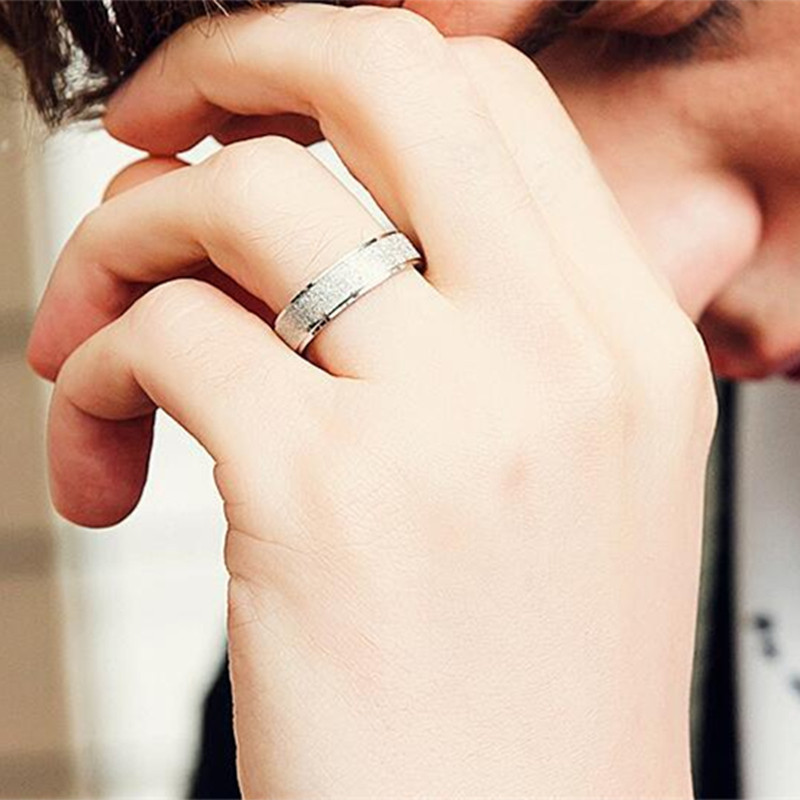 Fashion Minimalist Frosted Thi - Minimalist Ring Stackable recension och pris