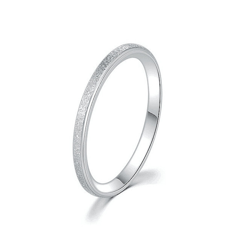 Fashion Minimalist Frosted Thi - Minimalist Ring Stackable recension och pris