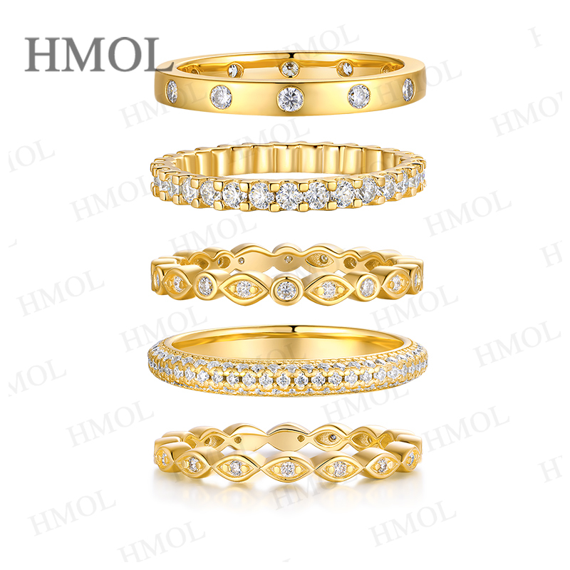 Moissanite Ring Set Come With  - Minimalist Ring Stackable recension och pris
