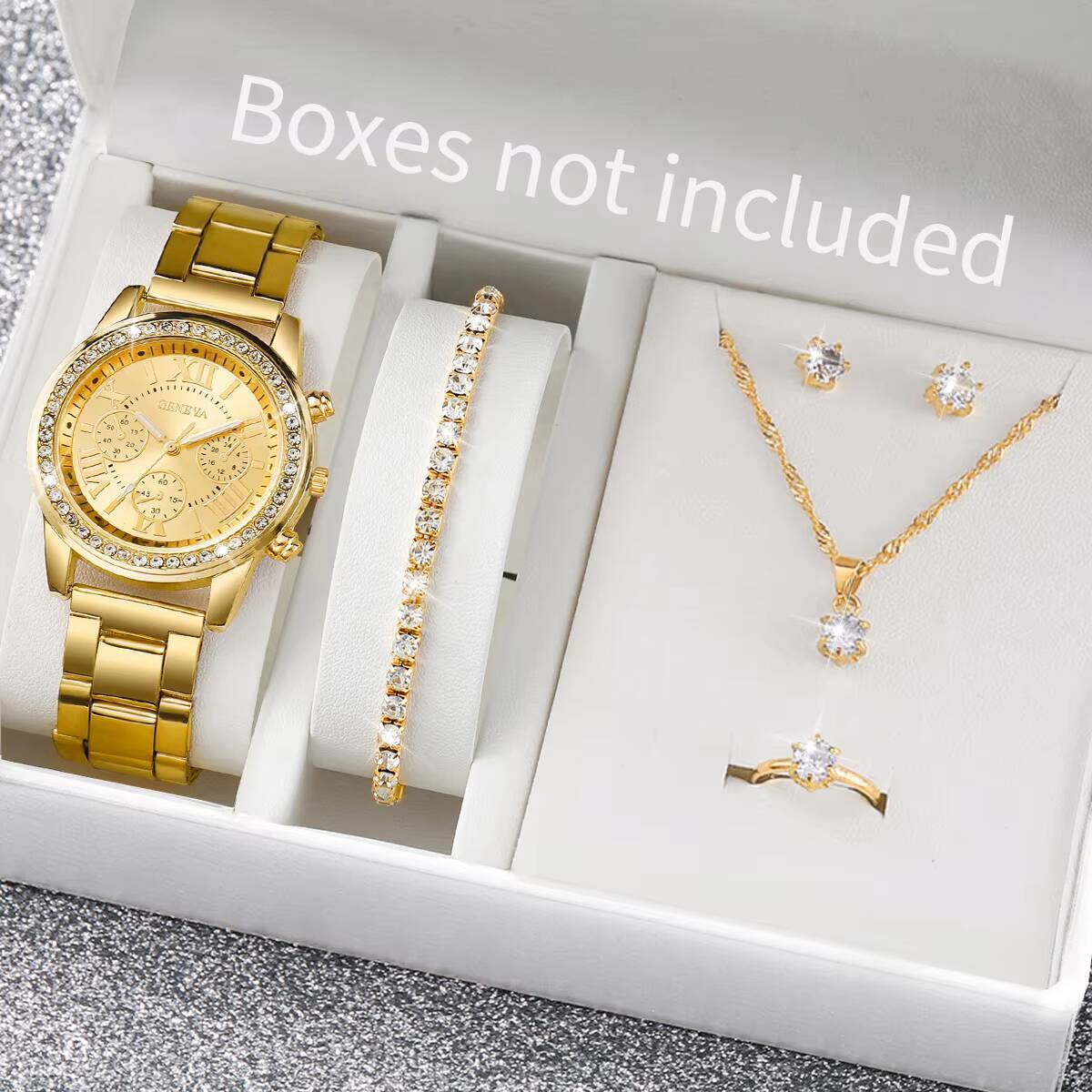 6PCS/Set Fashion Rhinestone Wo - Jewelry Like Watches recension och pris