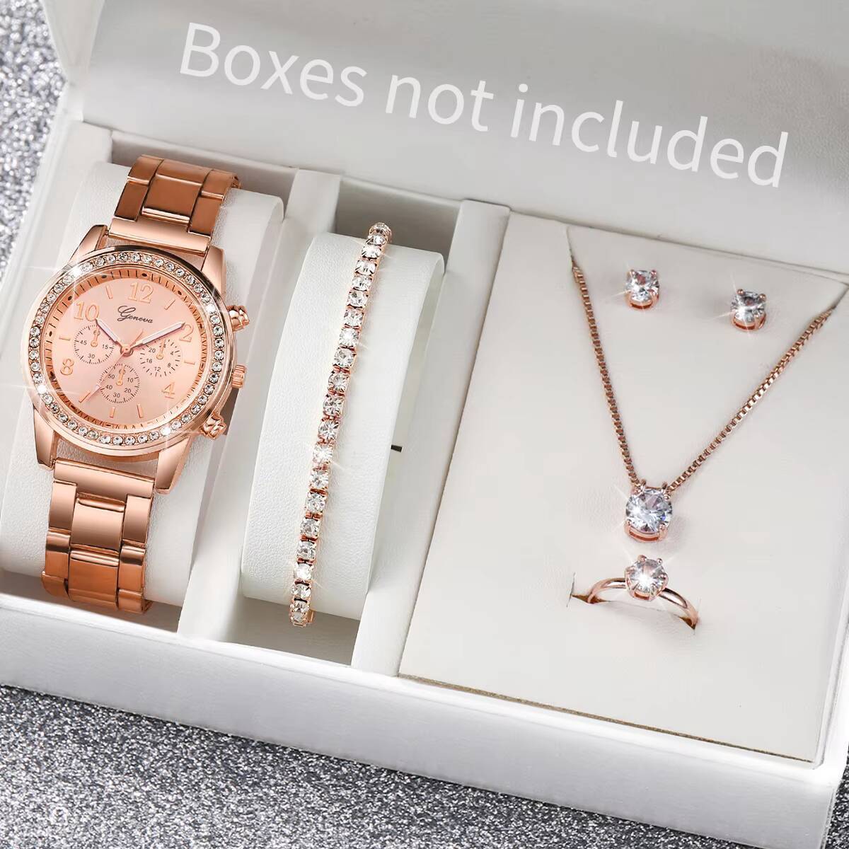 6PCS/Set Fashion Rhinestone Wo - Jewelry Like Watches recension och pris