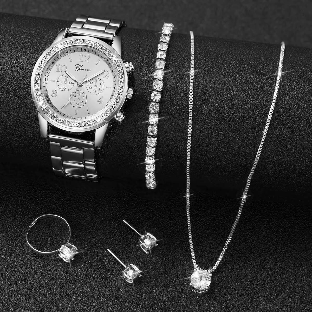6PCS/Set Fashion Rhinestone Wo - Jewelry Like Watches recension och pris