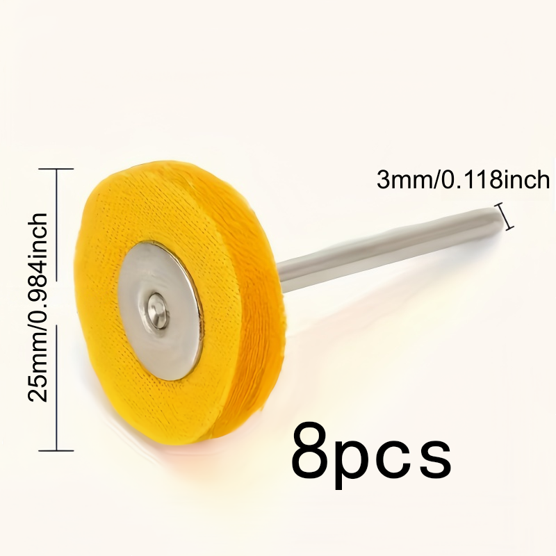 8Pcs 3mm Yellow Polishing Clot - Jewelry Watches & Accessories recension och pris