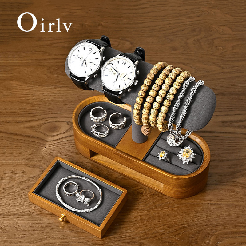 Oirlv Solid Wood Watch Organiz - Jewelry And Watches Box recension och pris
