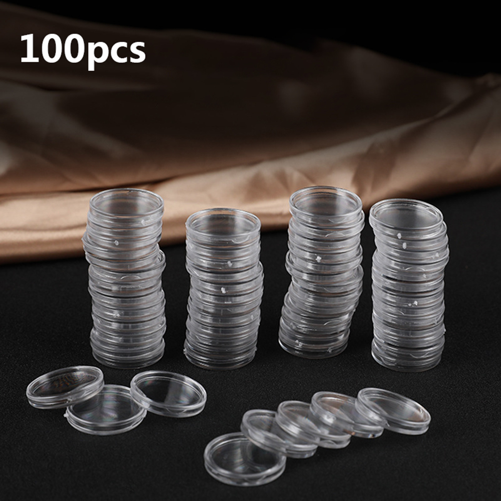 100pcs Transparent Plastic Sma - Collectors Coins Jewelry & Watches Of Smithtown Photos recension och pris