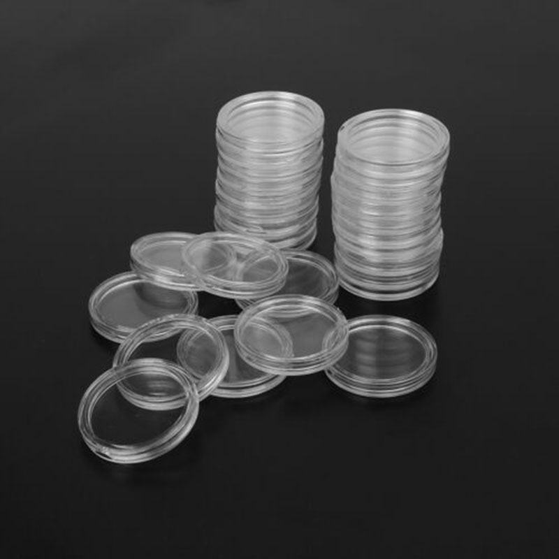 100 Clear Round Coin Holders 3 - Collectors Coins Jewelry & Watches Of Smithtown Photos recension och pris