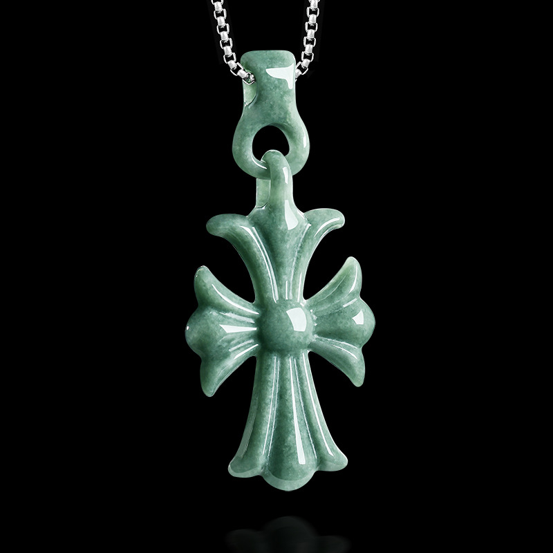 Natural Burmese Jadeite Cross  - Luxury Gifts Jewelry & Watches Namfleg Mostar recension och pris