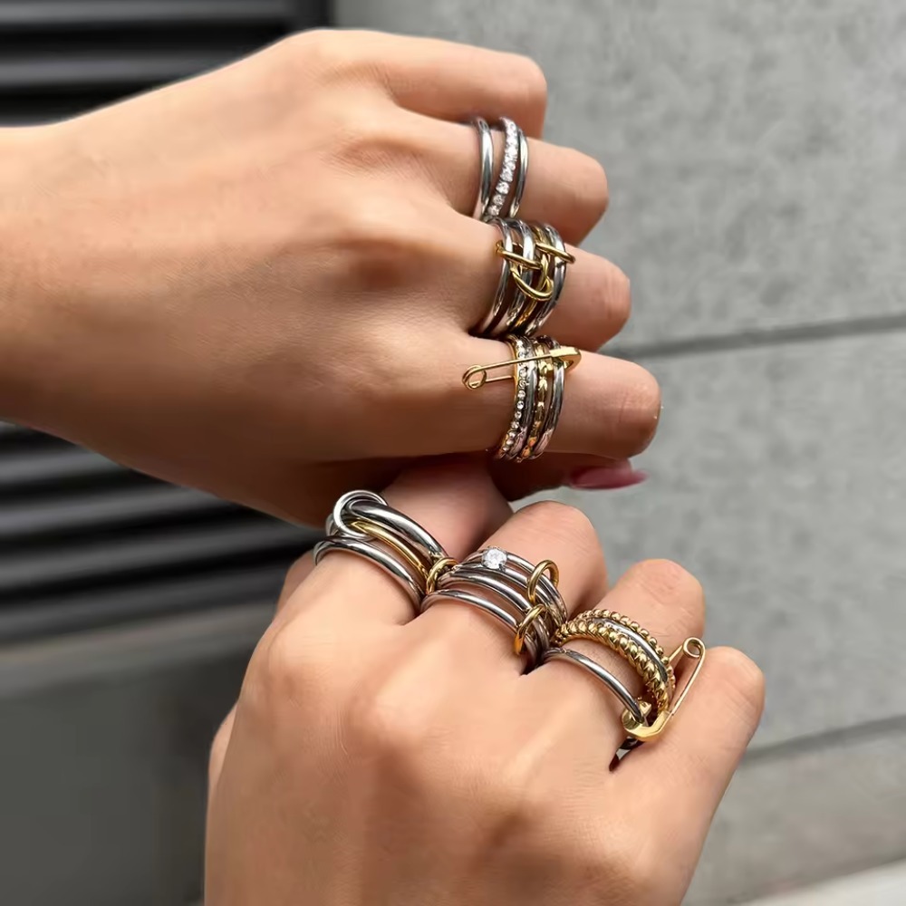 Minimalist 18K Gold Color Plat - Minimalist Ring Stackable recension och pris