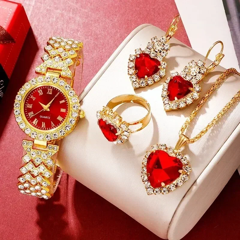 Golden Luxury Watch Women Ring - Jewelry Like Watches recension och pris
