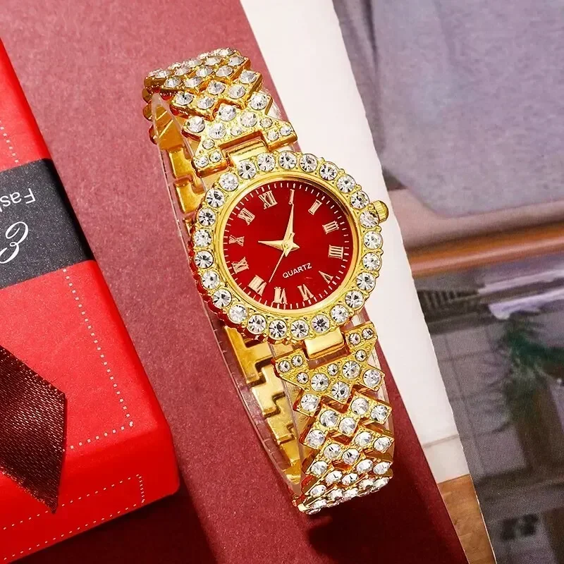 Golden Luxury Watch Women Ring - Jewelry Like Watches recension och pris
