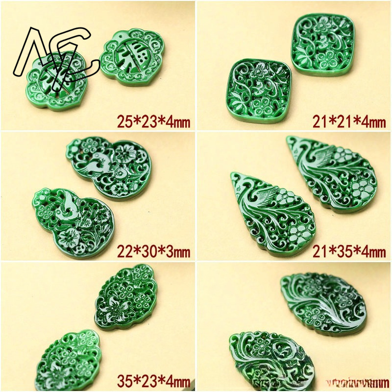 2pcs DIY Natural Dry Green Eme - Luxury Gifts Jewelry & Watches Namfleg Mostar recension och pris