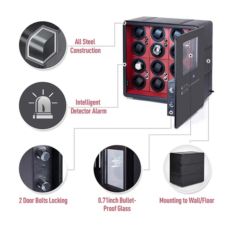 Luxury 12 Automatic Rotors and - Jewelry And Watches Box recension och pris
