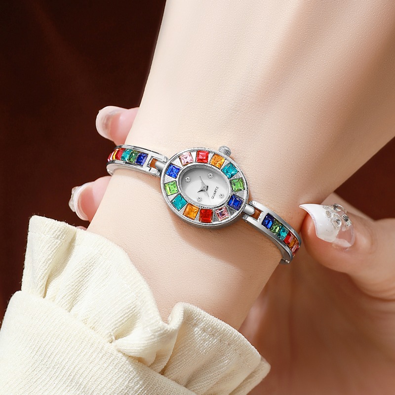 2pcs Elegant Colorful Rhinesto - Jewelry Like Watches recension och pris