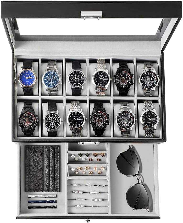 Watch Box Organizer for Men Gi - Jewelry Watches & Accessories recension och pris