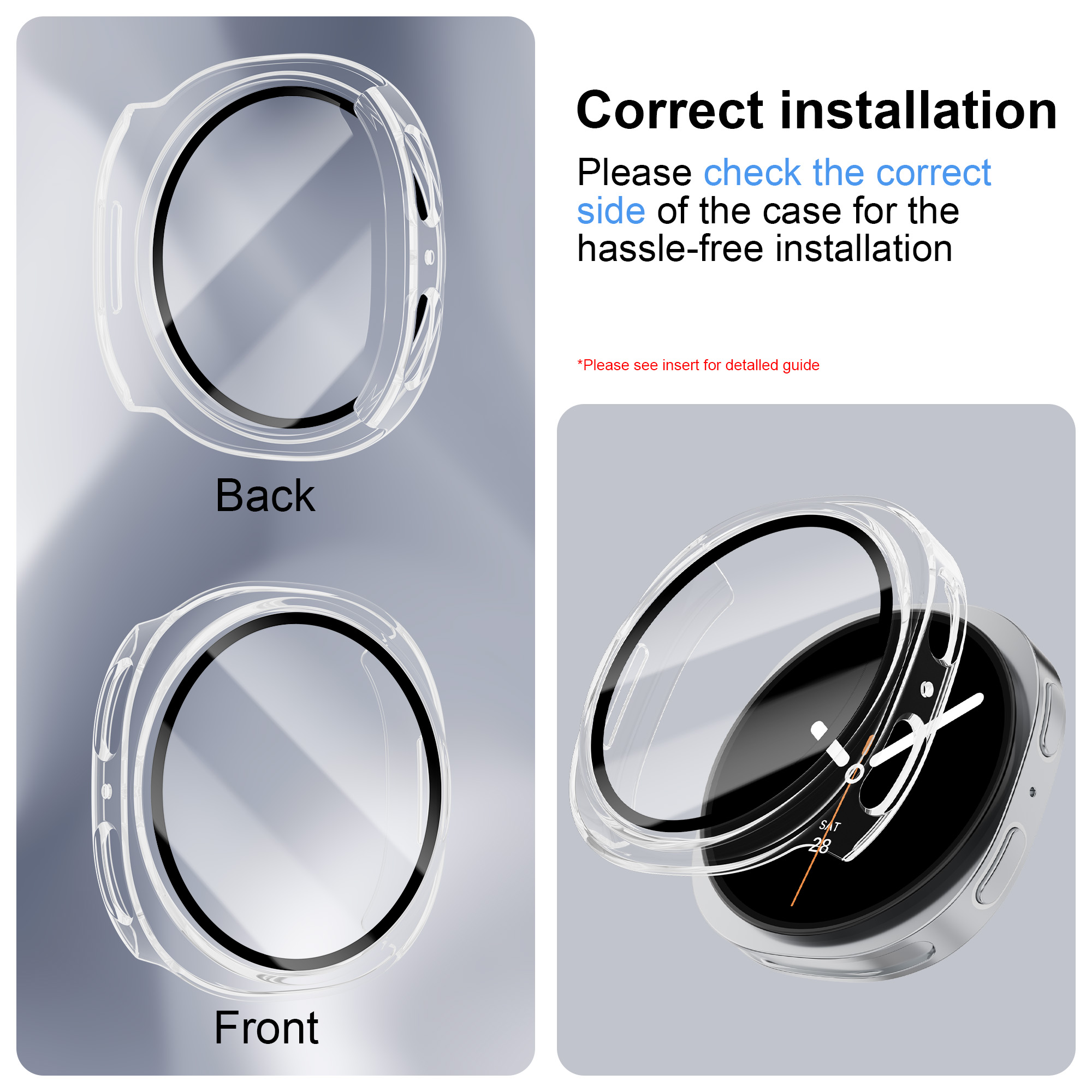 Tempered Glass+PC Case For Sam - Jewelry Smart Watches recension och pris