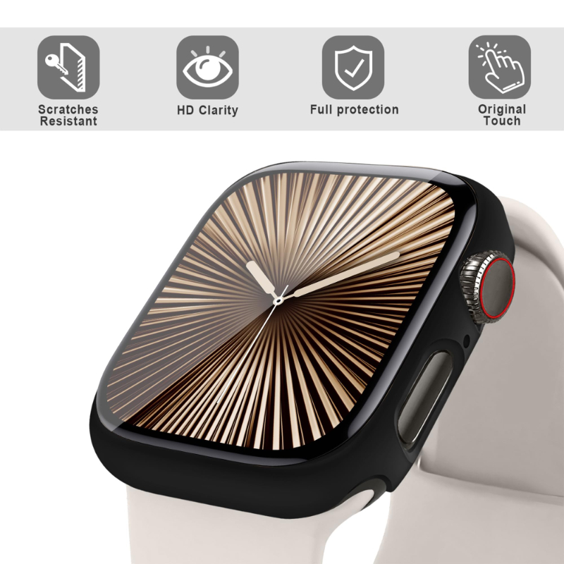 2PCS Tempered Glass+Case For A - Jewelry Smart Watches recension och pris